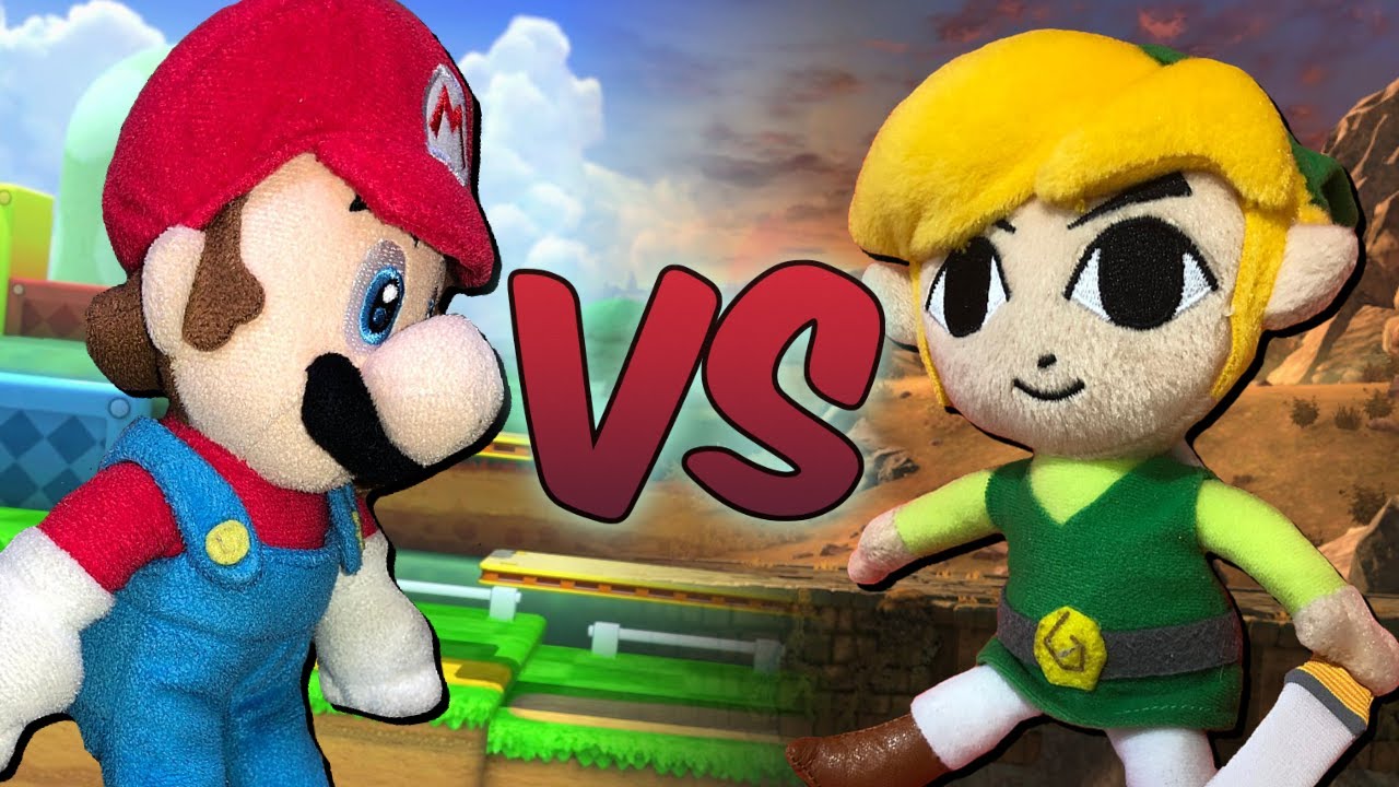 Mario VS Link - Super Smash Bros. Plush