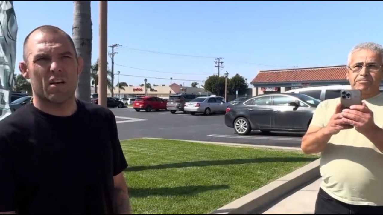 KAREN GRABS Cameraman Because She Got RECORDED!