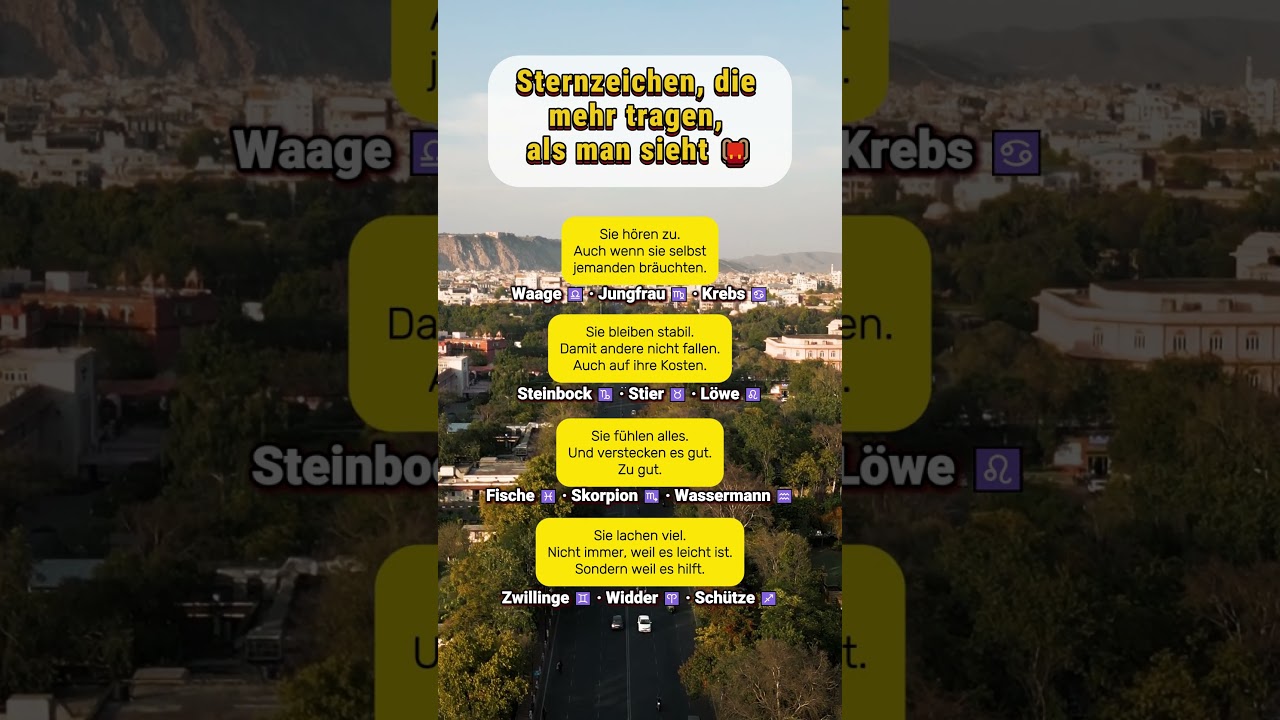 Sternzeichen, die mehr tragen, als man sieht 🎒️ #horoskop #sternzeichen #astrologie #zodiac #fyp