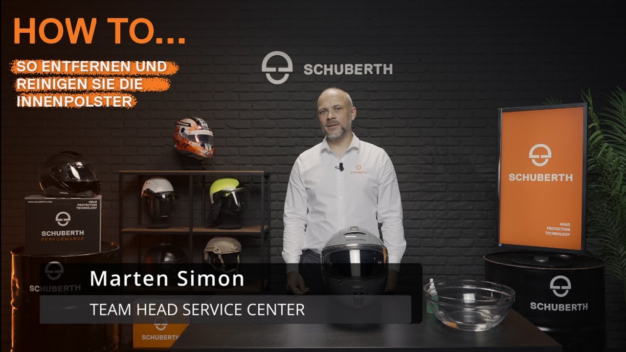 SCHUBERTH TV | So entfernen und reinigen Sie die Innenpolster