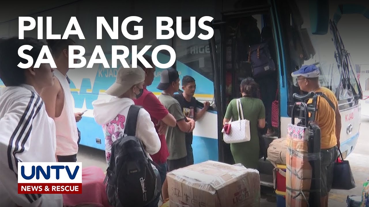 Pasahero ng mga bus pauwi ng Panay Island apektado sa mabagal na pag-alis ng RORO sa Batangas port