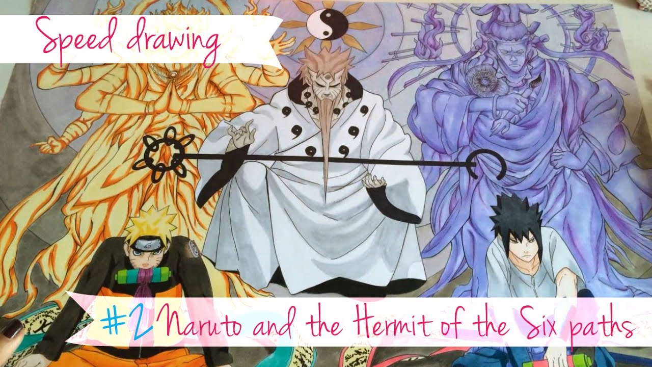 Speed Drawing - Naruto and the Hermit of the Six paths #2