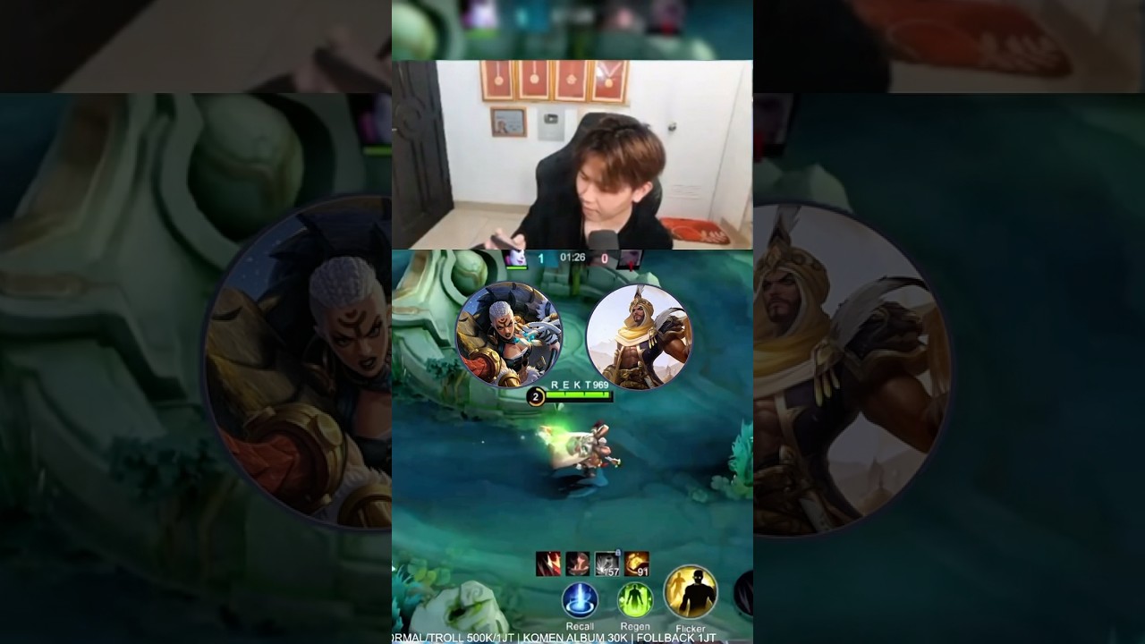 khaled hilda hc nata kacau sih #mobilelegends #rekt #shorts