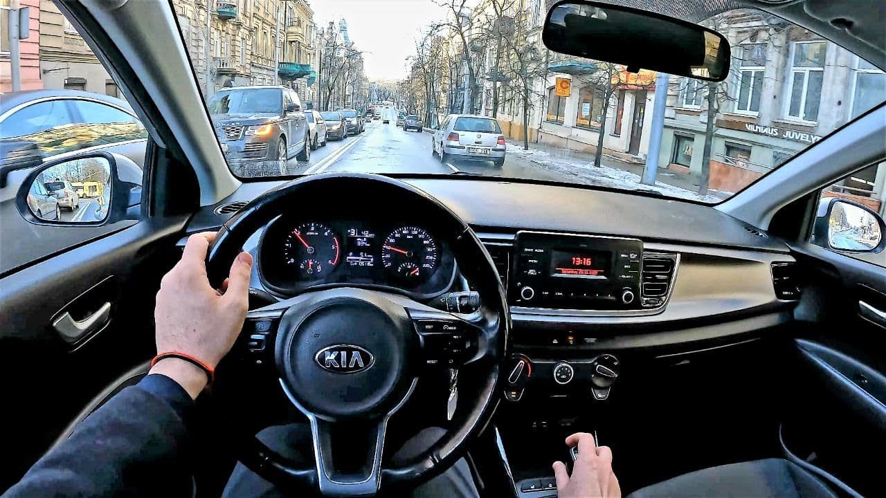 2017 KIA RIO [ LX ] 1.4l 89HP | POV Test Drive | Fuel consumption info