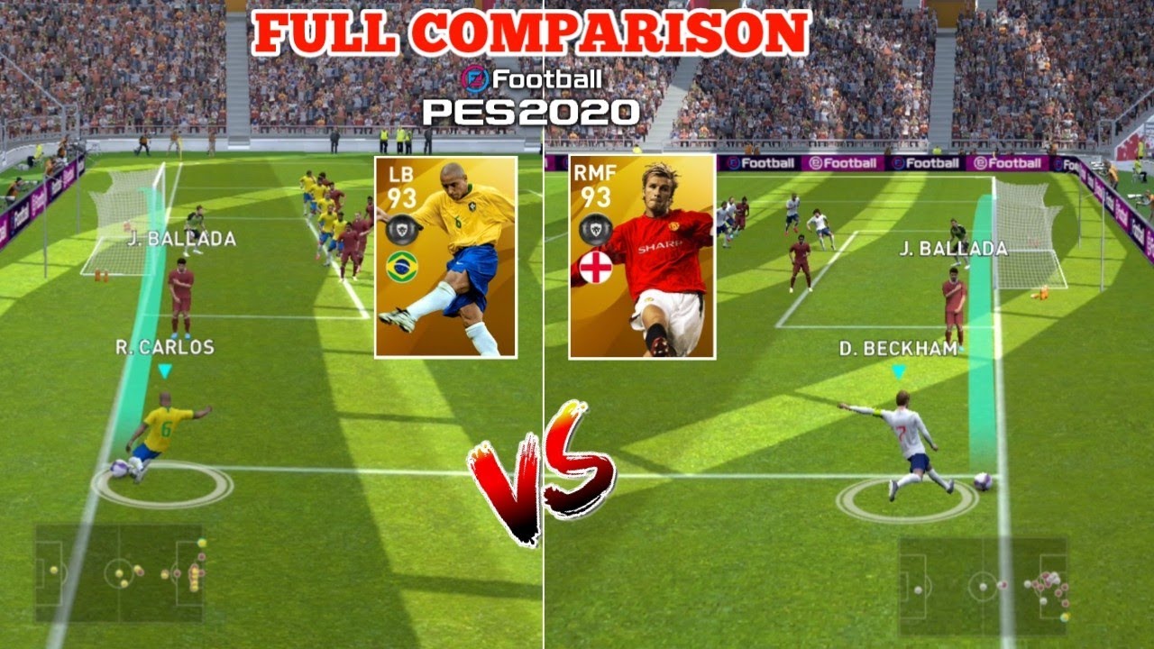 New Legend David Beckham VS Legend Roberto Carlos | Full Comparison | Who is best? | eFootball 23