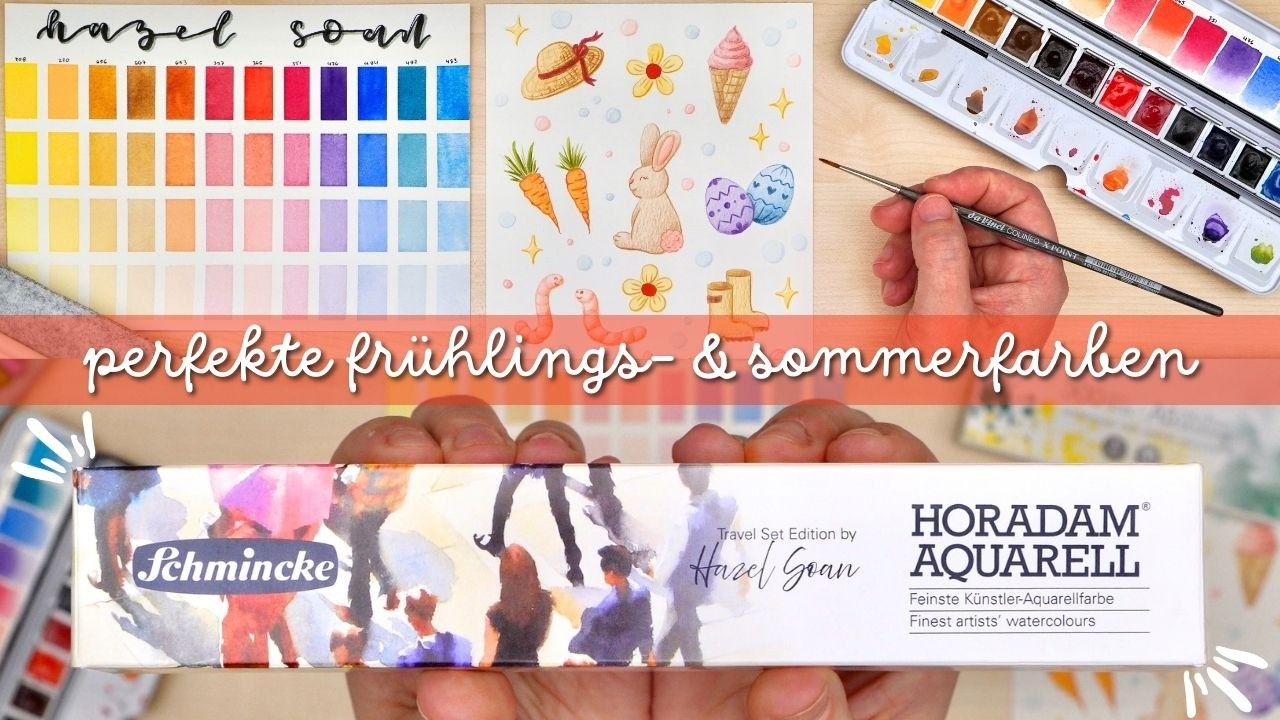 Schmincke Horadam Travel Set Edition Hazel Soan - Mixed Media Spring Doodles