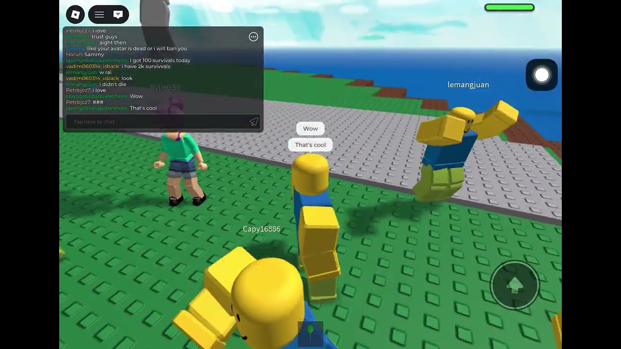 Noob army in natural disaster survival!?!? 