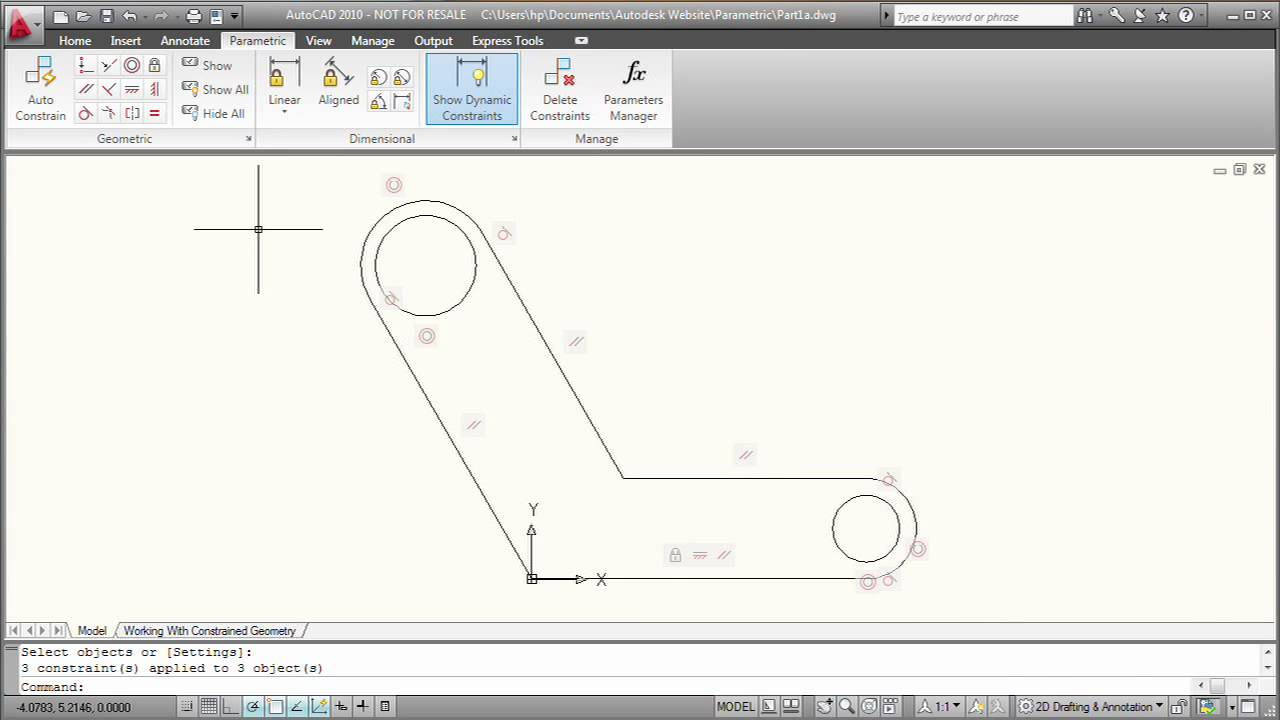 Applying Geometric Contraints