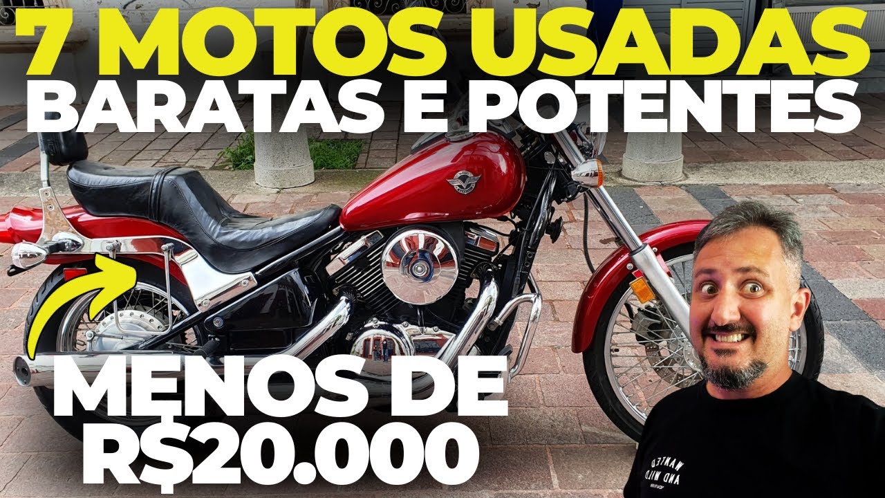 7 motos USADAS e Potentes por MENOS DE 20 mil