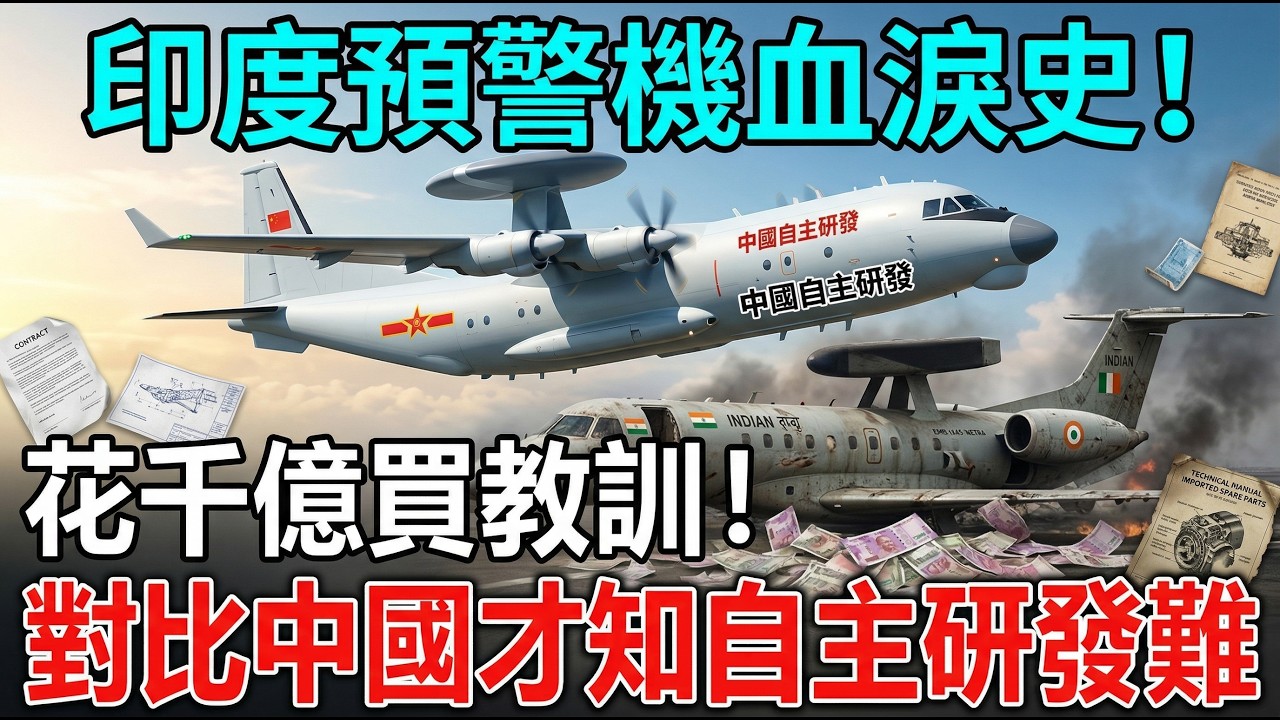 印度預警機血淚史，花千億買教訓，對比中國才知自主研發難