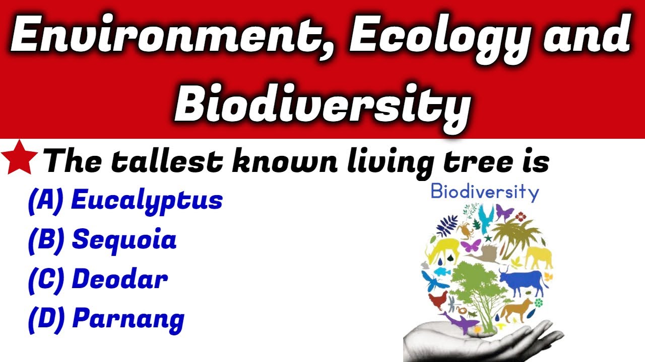 environment ecology and biodiversity mcq | Ecology and Environment Mcq