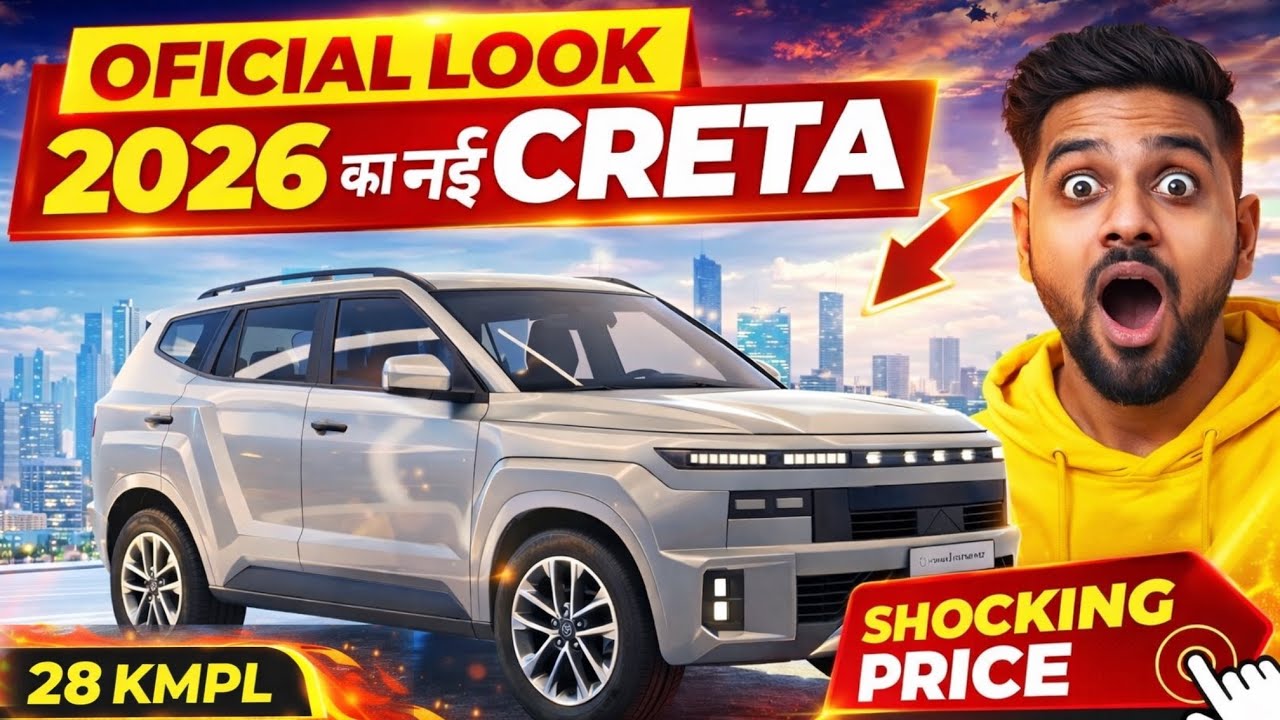 2026 New Creta Official Look 😱 28 KMPL + ₹9.99 Lakh? सच जान लो! 2026
