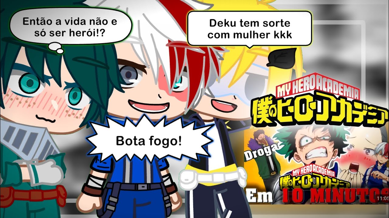 BNHA Classe 1°A React - Boku no hero em 10 MINUTOS 🤪 tsukiUraya / + Rap do Saitama°