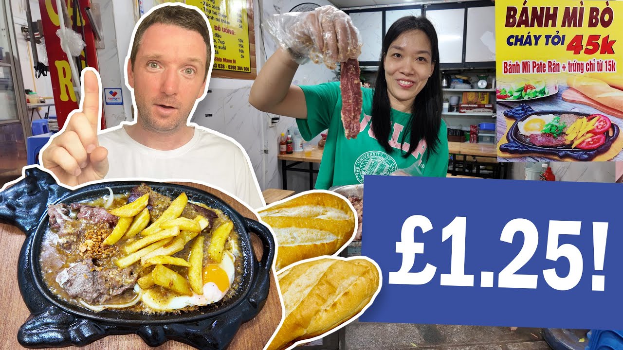 I Review VIETNAM’S £1.25 STEAK, EGG & CHIPS! UNBELIEVABLE!