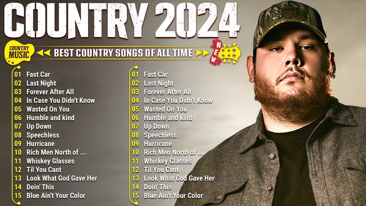Top Country Songs of 2024 - Luke Combs, Chris Stapleton, Luke Bryan, Jason Aldean, Morgan Wallen
