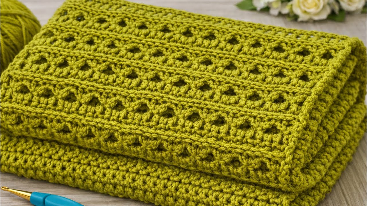 This Easy Crochet Stitch Is Everywhere!  Beginner-Friendly & Beautiful | Baby Blanket & Shawl
