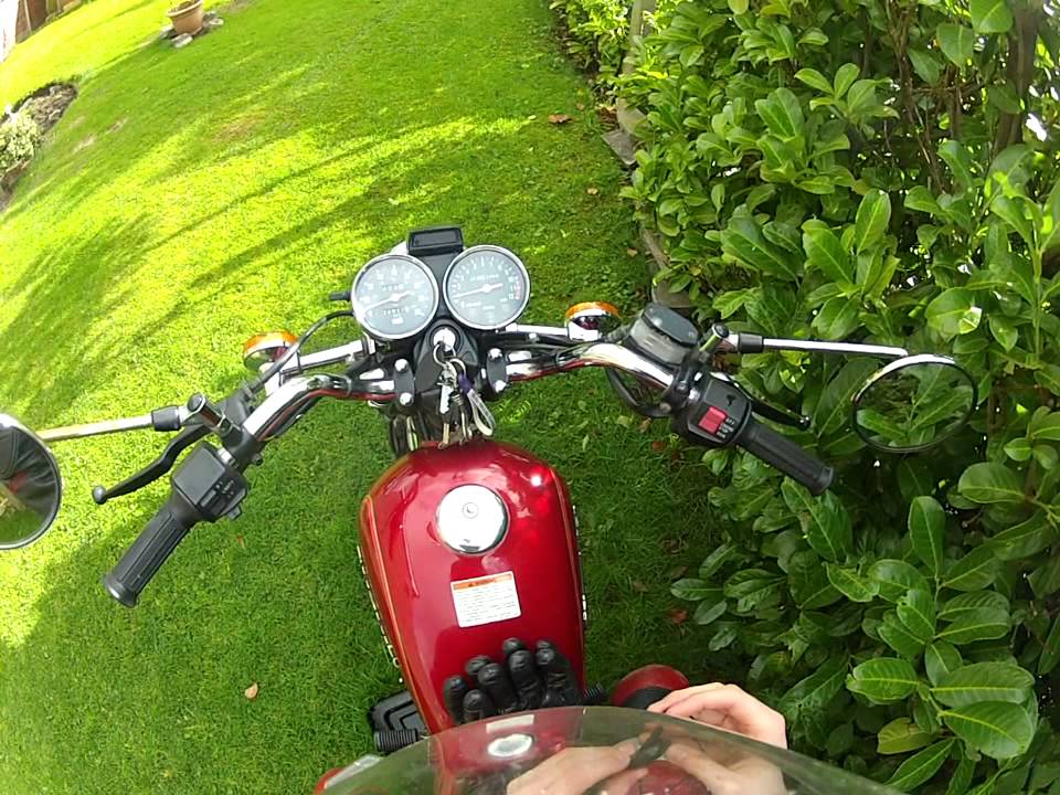 starting GN125 for first time in 4 weeks + ride