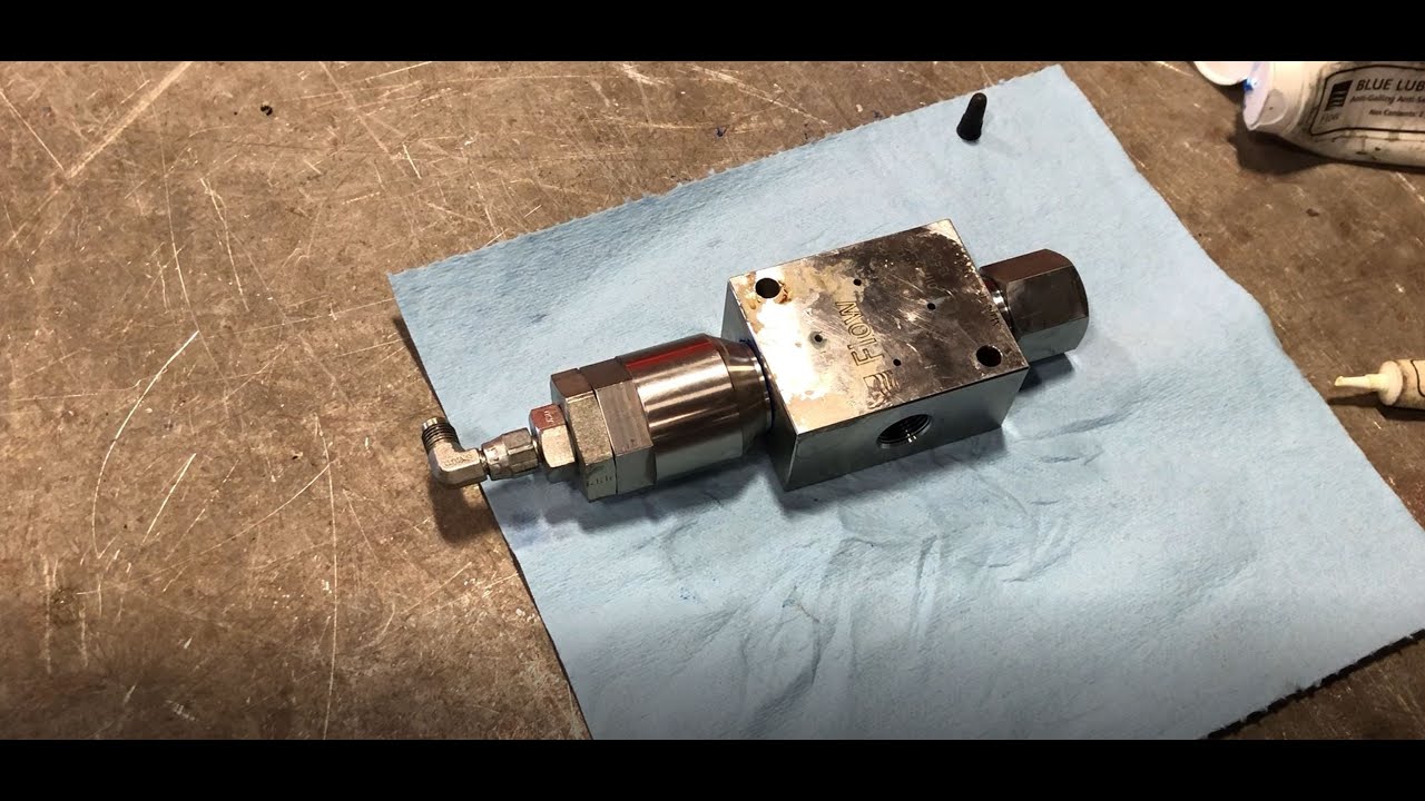 Flow Bleed Down valve repair - Flow Waterjet 87k Style bleed down valve