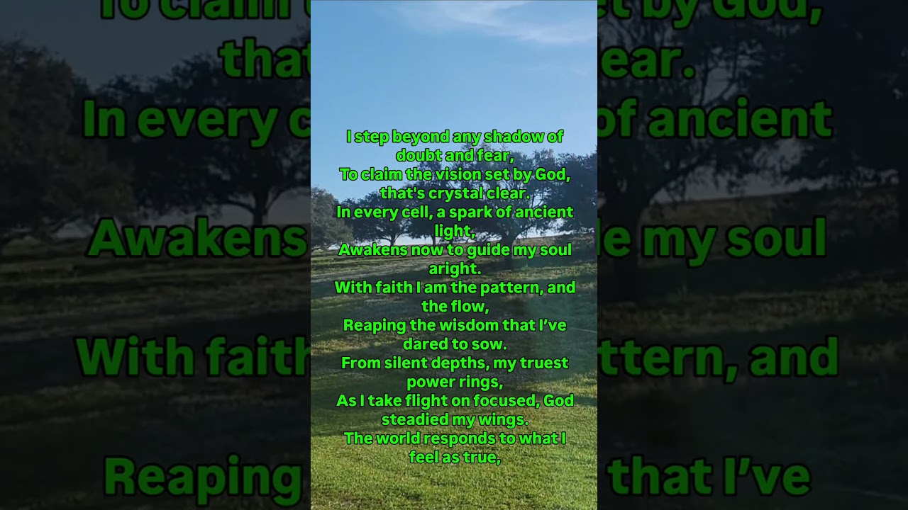 The alignment prayer 