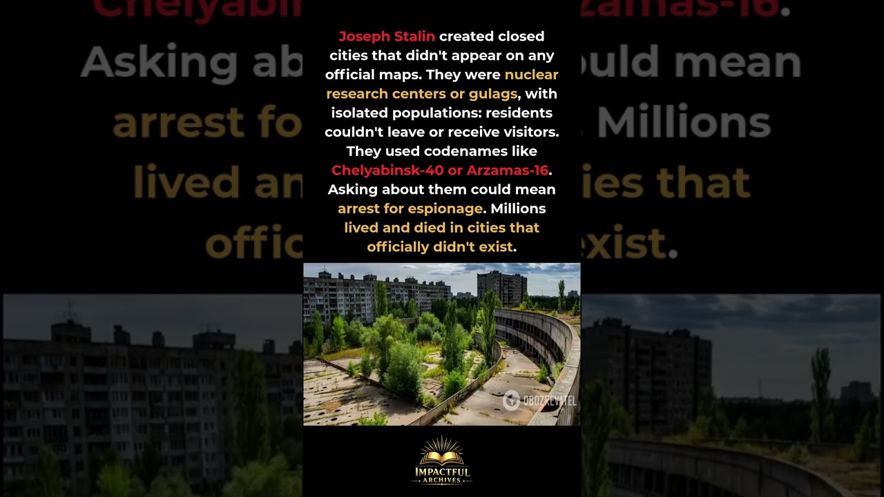 The Soviet Cities That Didn't Exist #ColdWar #History