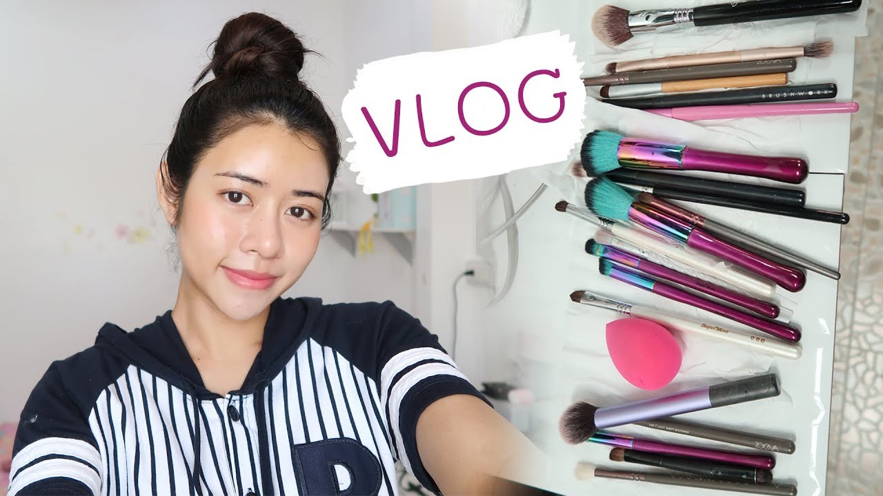 ล้างแปรงแต่งหน้ากัน , อยู่บ้านสบายๆ VLOG Nuttyploy