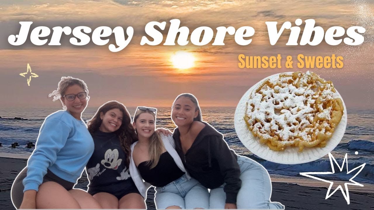 Sunset at the Jersey Shore + Boardwalk Desserts 🍩🌅