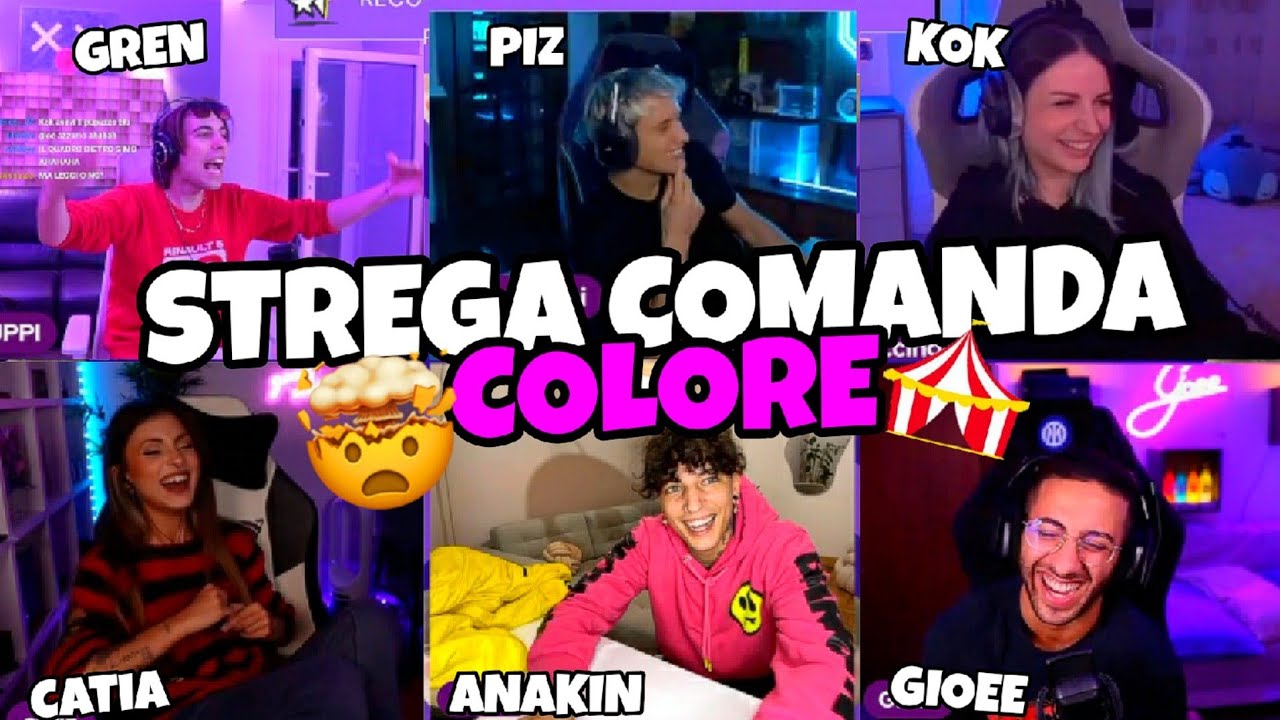 STREGA CHIAMA COLORE CON DOMANDE *H0T*!!😬🎪 con Piz, Kok, Anakin, Catia e Gioee