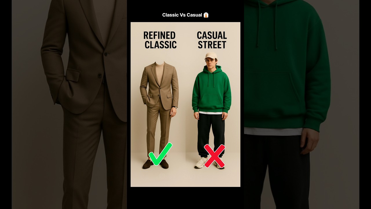Classic Vs Casual Outfit 