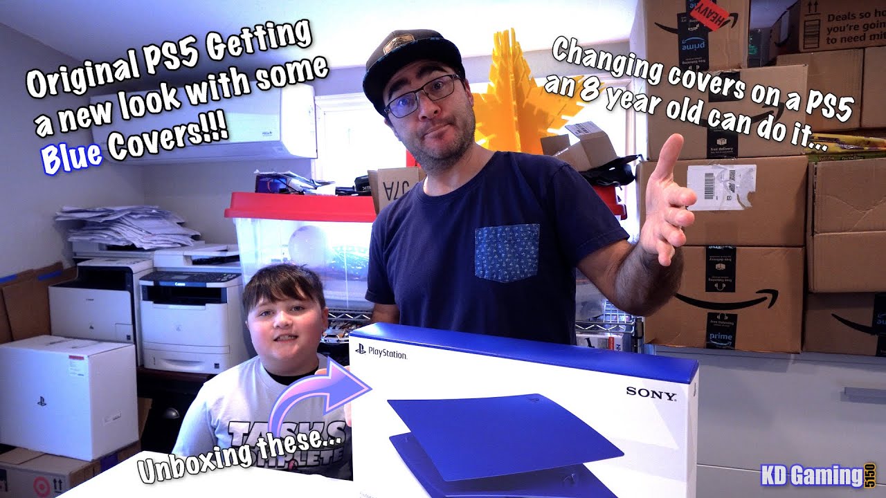 New Blue covers make the PS5 look and feel new again.. Unboxing & Install of Sony Playstation covers