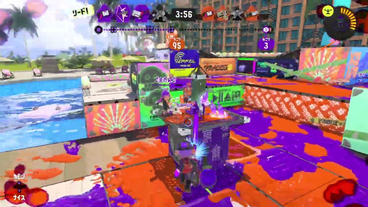 【スプラトゥーン３】プレイ記録308_ガチヤグラ_バレルスピナー
