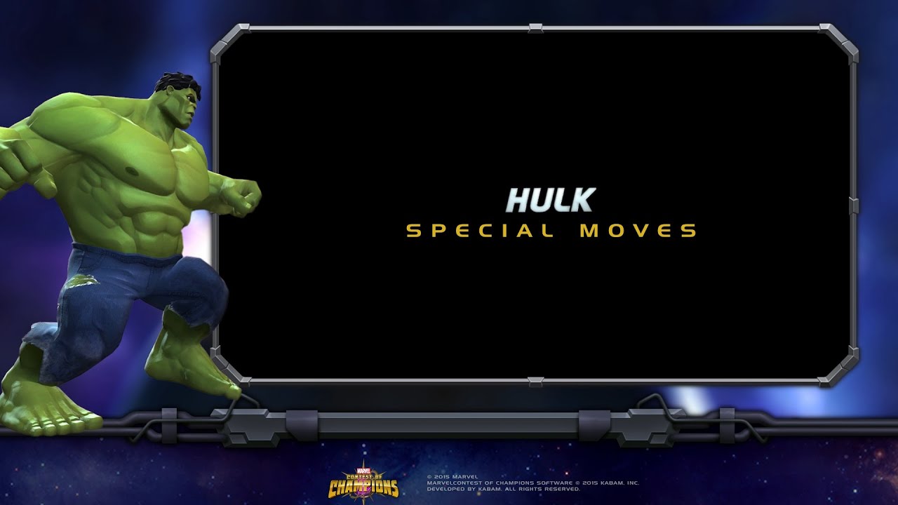 Hulk Special Moves | Marvel Contest of Champions