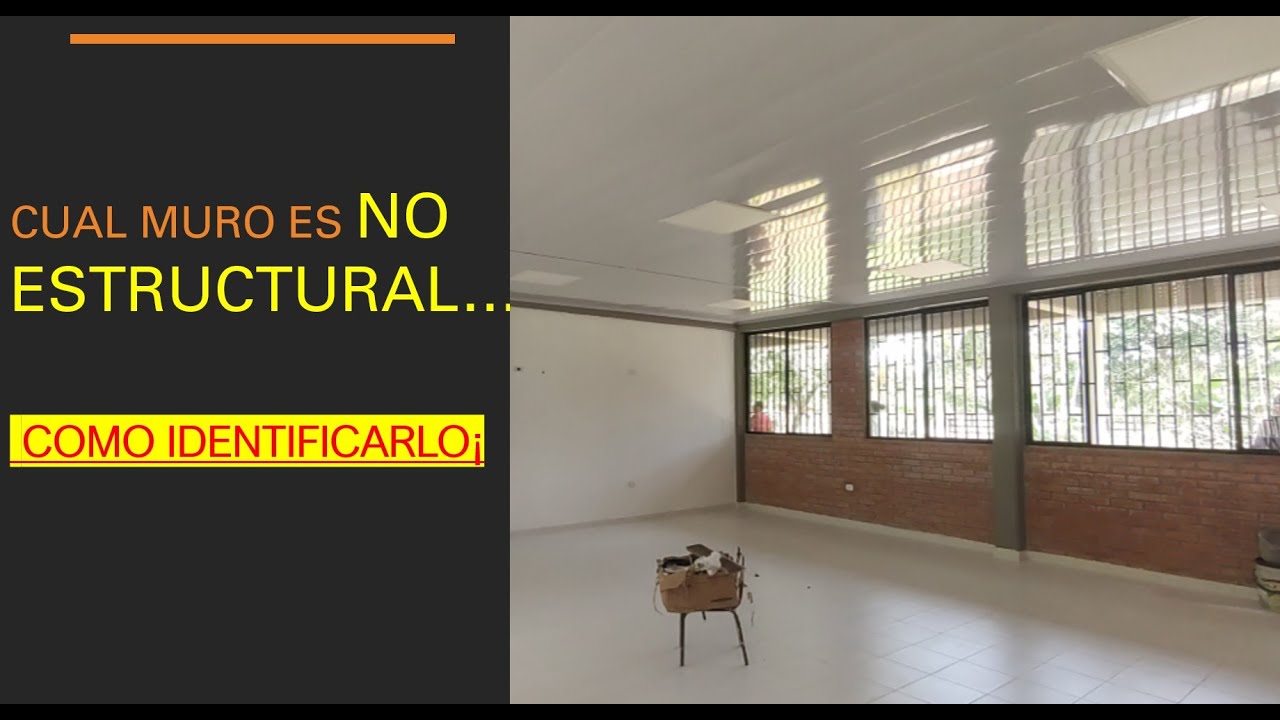 IDENTIFICACION DE MUROS NO ESTRUCTURALES