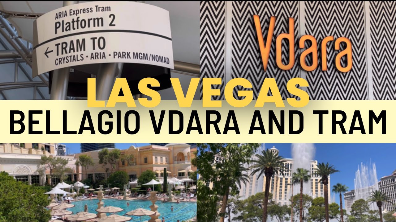 Тур по отелю Bellagio Vdara и трамвайной линии в Лас-Вегасе, 2022 год.