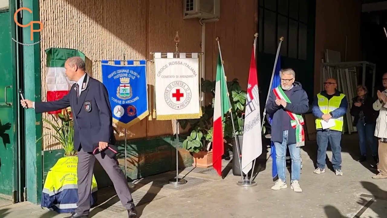 Protezione civile Arenzano: una targa in ricordo di Renzo Neviani