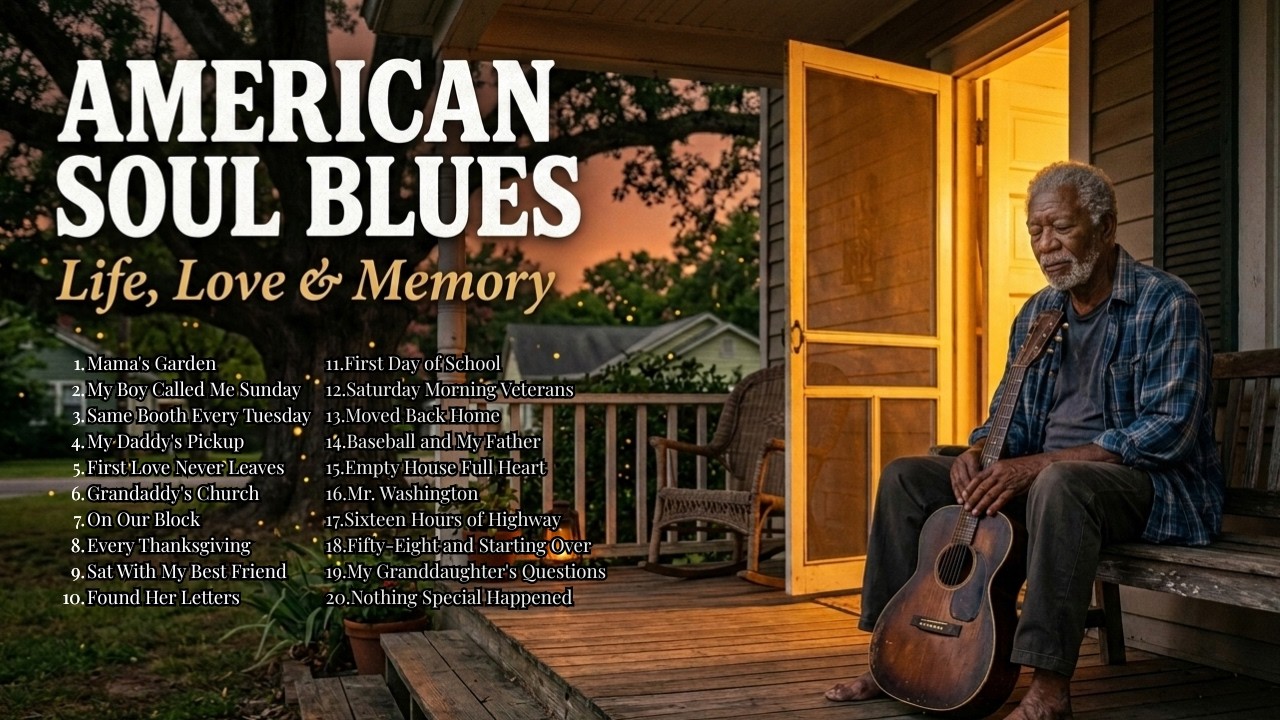 American Soul Blues – Slow Blues About Life, Love & Memory | 1 Hour 39 Min Original Blues 2026