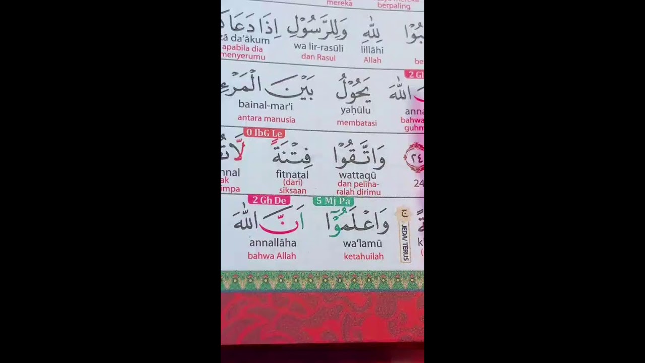 FOKUS BELAJAR SEPUTAR AL-QURAN TAJWID