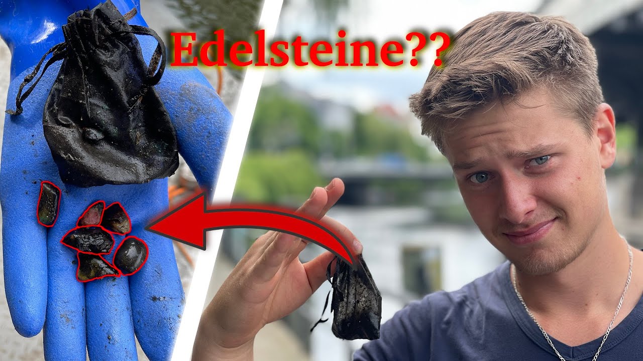 BEUTEL mit EDELSTEINEN beim Magnetfischen gefunden??? / Gebrüder Lange