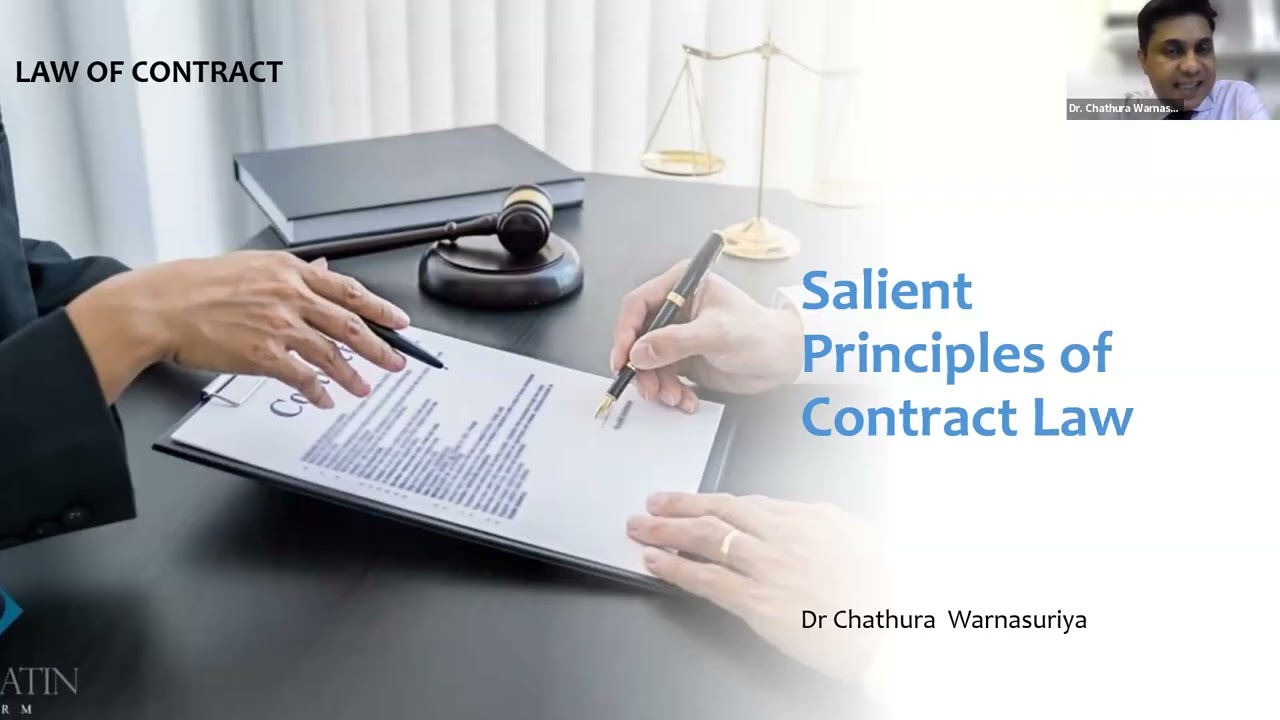 Contract Law Webinar by Dr.Chathura Warnasuriya #law #contractlaw #education #long #viral #trending