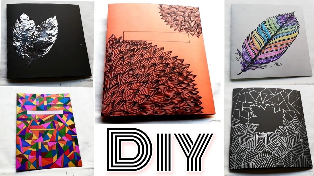 Project file Decoration |school /college Diy project file decoration ideas