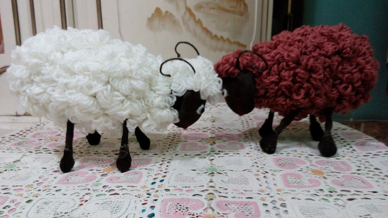 طريقة عمل خروف العيد Lamb بطريقة سهلة وبسيطة إعملية وفرحي أولادك/DIY DICORETION