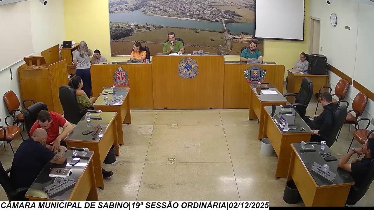 CÂMARA MUNICIPAL DE SABINO - 19ª SESSÃO ORDINÁRIA - 02/12/2025