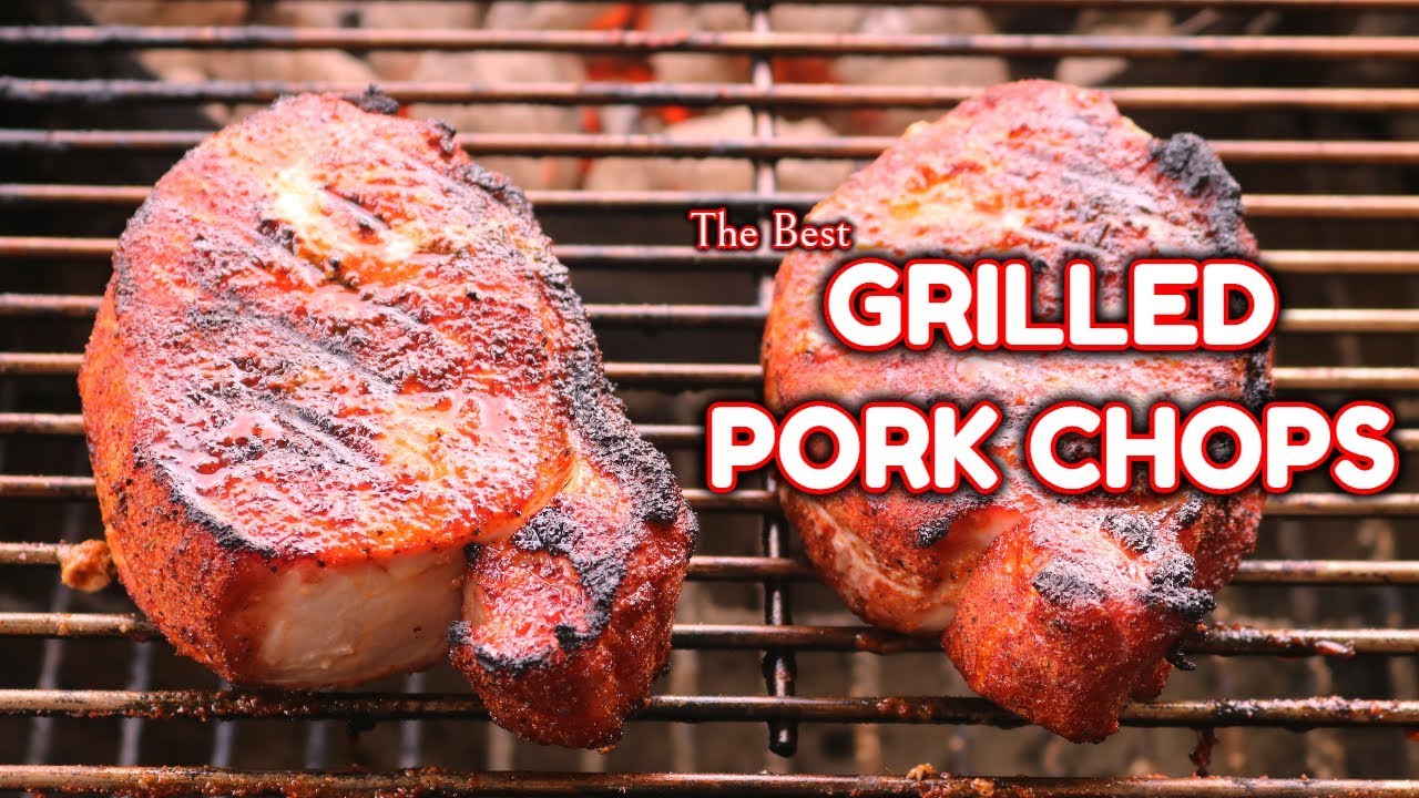 Grilled Pork Chops | Reverse Sear | 22 inch Weber Kettle Grill 4k