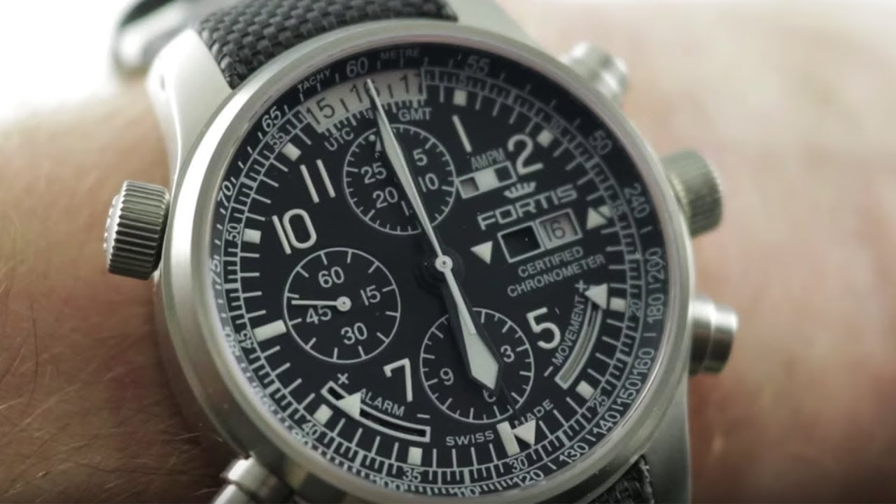 Fortis F-43 Flieger Chronograph Alarm GMT 703.10.200 Fortis Watch Review