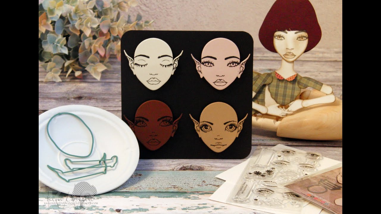 Paperbabe Stamps New Product Run-through: Jointed Paper Art Doll Cutting Dies(Plus a Prize)
