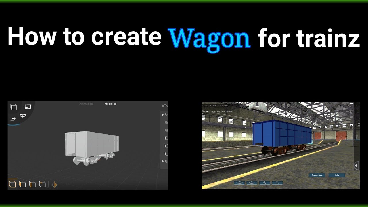 How to create wagons|coaches for trainz simulator in mobile