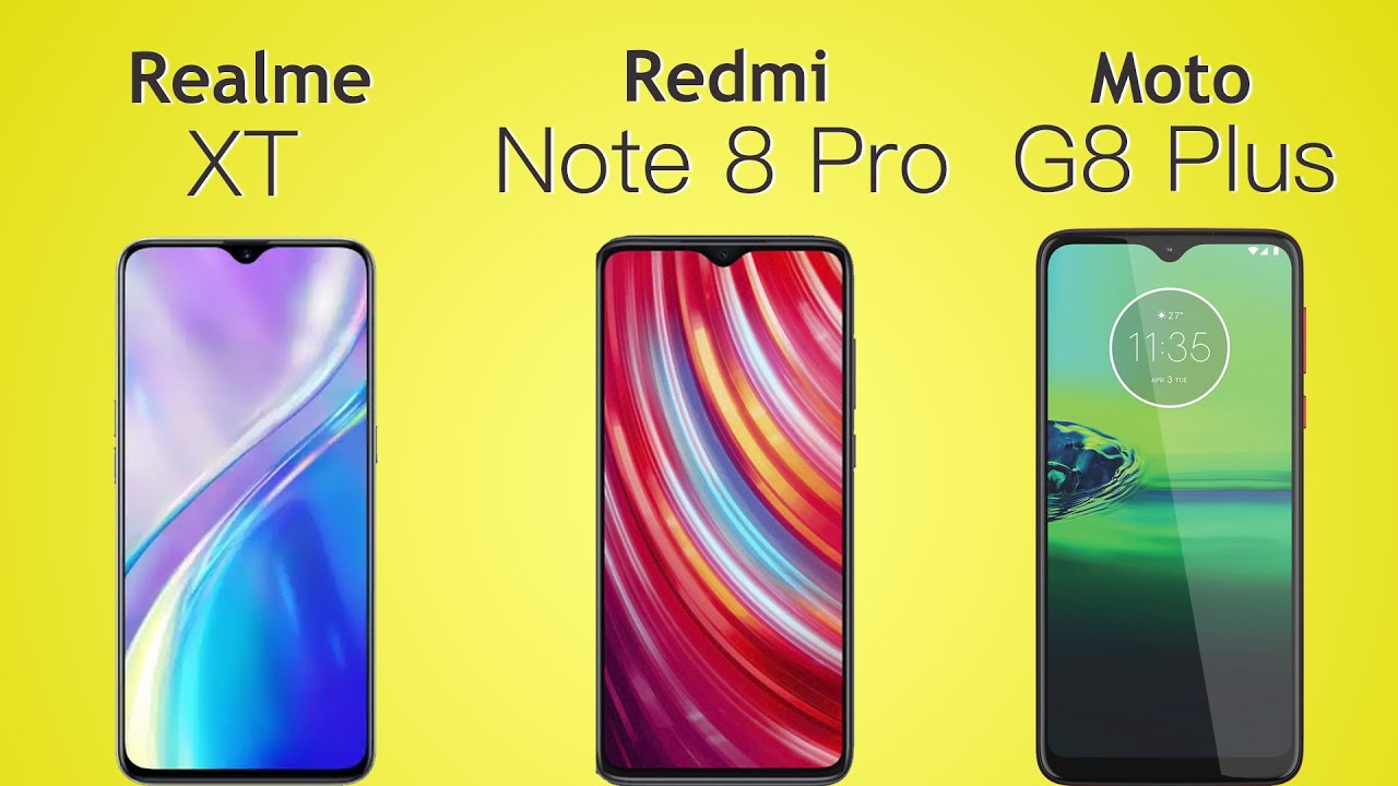 Moto G8 Plus vs Redmi Note 8 Pro vs Realme XT: comparison overview