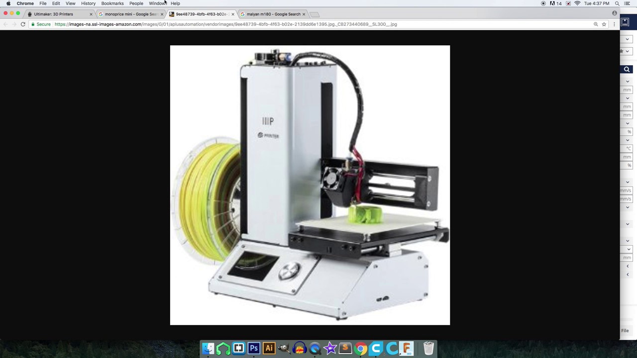 MonoPrice Mini custom Cura 2.5 Profile Setup