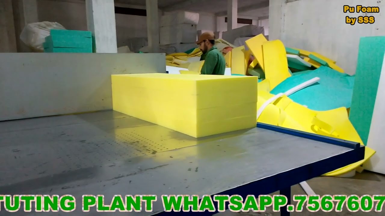 Foam cutting machine vertical | PU Foam cutting machine vertical | फोम काटने की मशीन Part 2