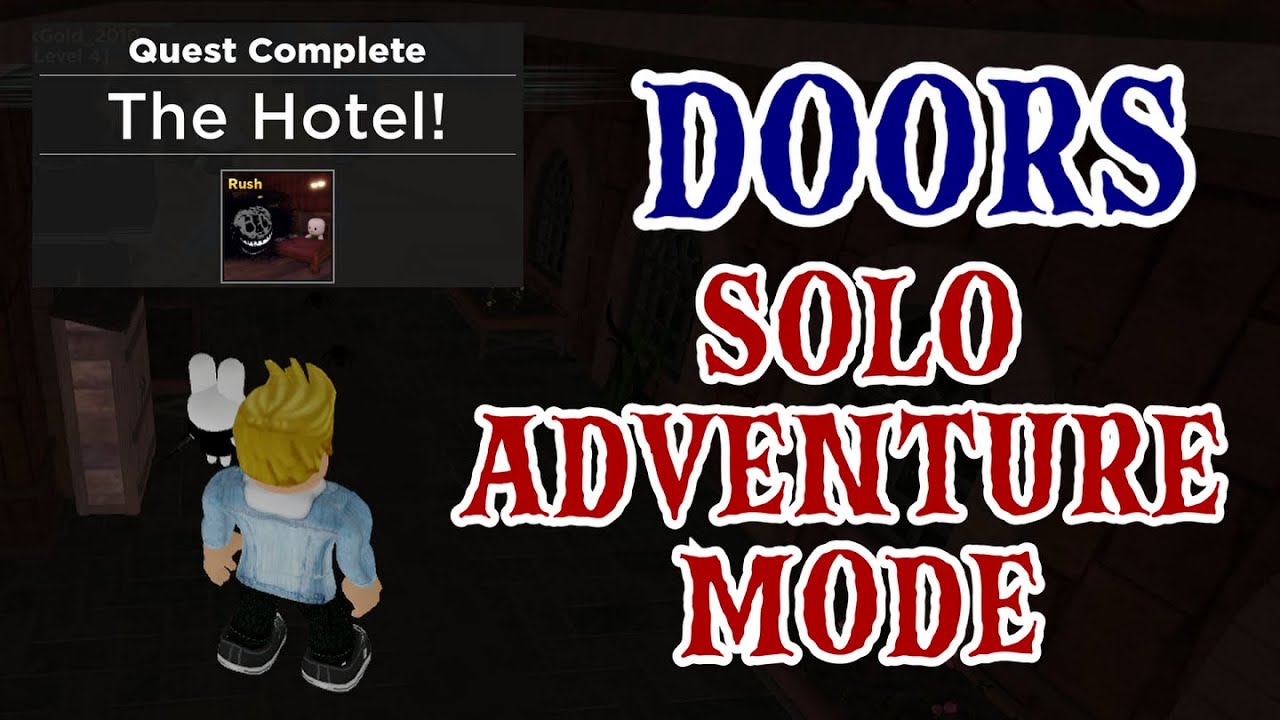 Solo Beating (Adventure Mode Doors Theme) (The Hotel Quest) in Roblox Tower Heroes