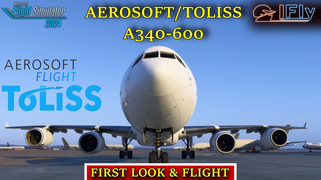 MSFS24 | AEROSOFT/TOLISS A340-600 | FIRST LOOK & TEST | PREVIEW | #msfs2024 #toliss #aerosoft
